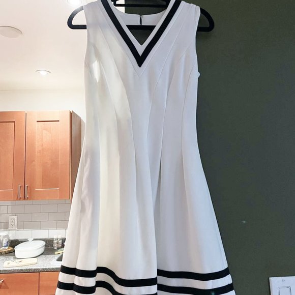 Black and White Tennis Prep Dress - Picture 2 of 2